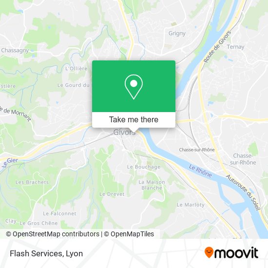 Flash Services map