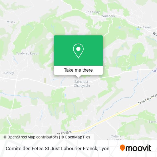 Comite des Fetes St Just Labourier Franck map