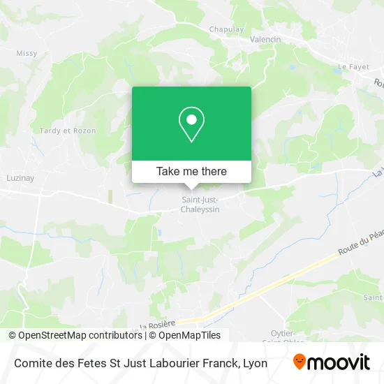 Comite des Fetes St Just Labourier Franck map