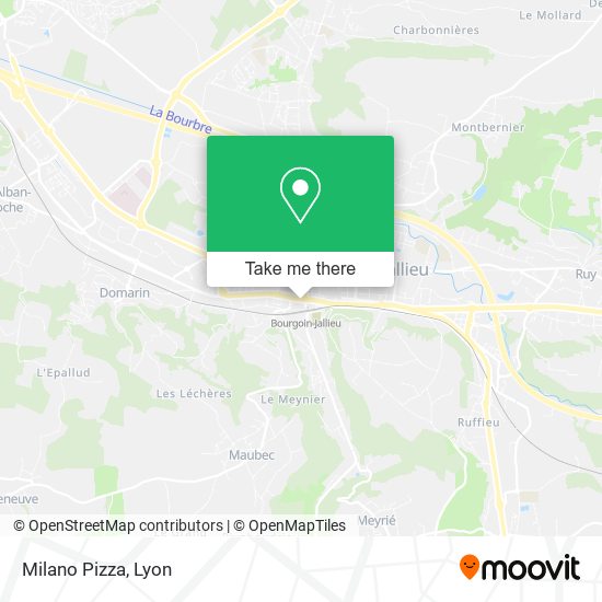 Milano Pizza map