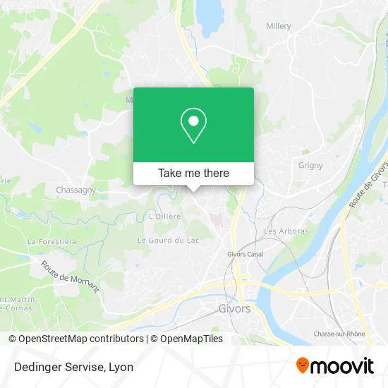Dedinger Servise map
