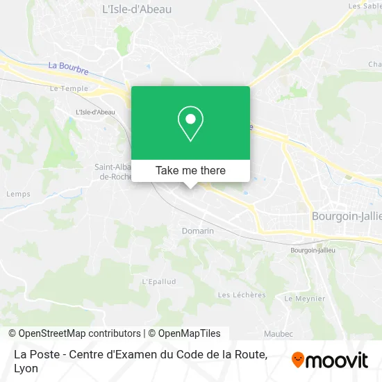 La Poste - Centre d'Examen du Code de la Route map