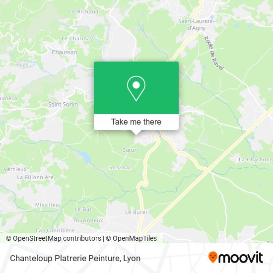 Chanteloup Platrerie Peinture map