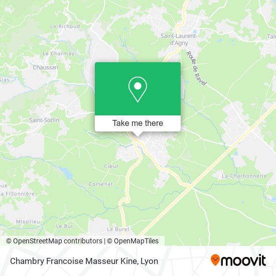 Chambry Francoise Masseur Kine map