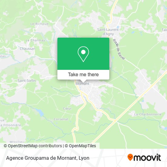Agence Groupama de Mornant map