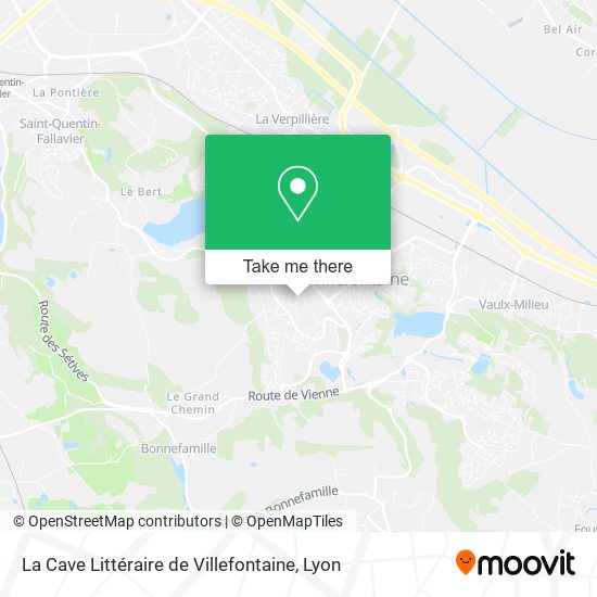 La Cave Littéraire de Villefontaine map