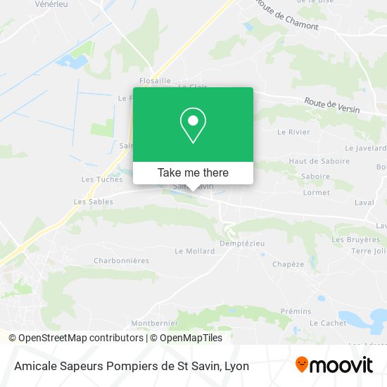 Amicale Sapeurs Pompiers de St Savin map