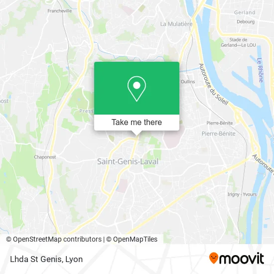 Lhda St Genis map