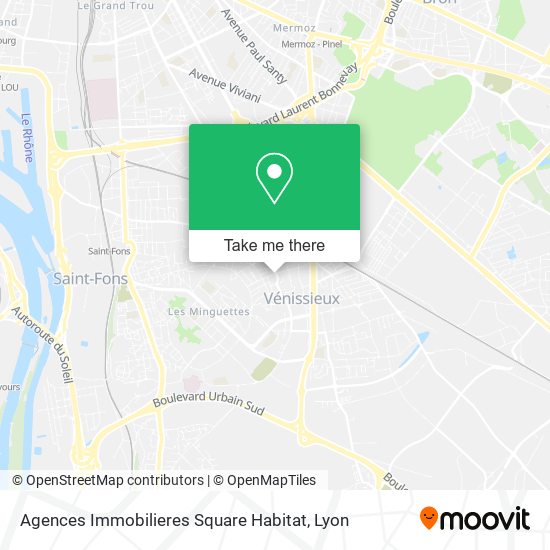 Mapa Agences Immobilieres Square Habitat