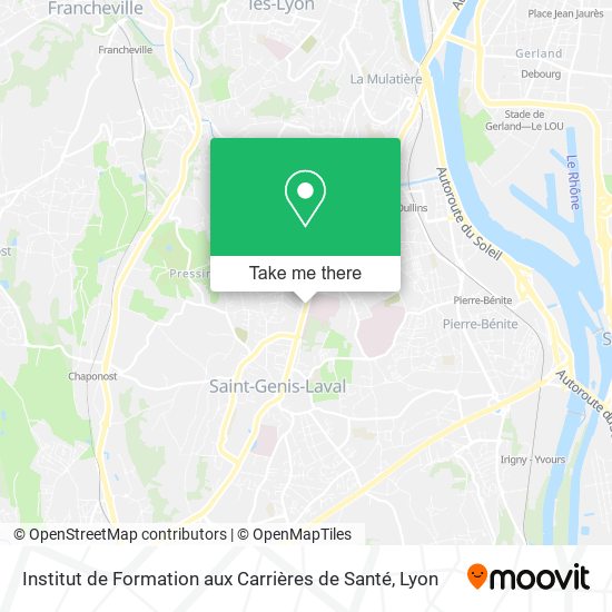 Institut de Formation aux Carrières de Santé map