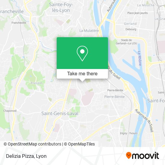 Delizia Pizza map