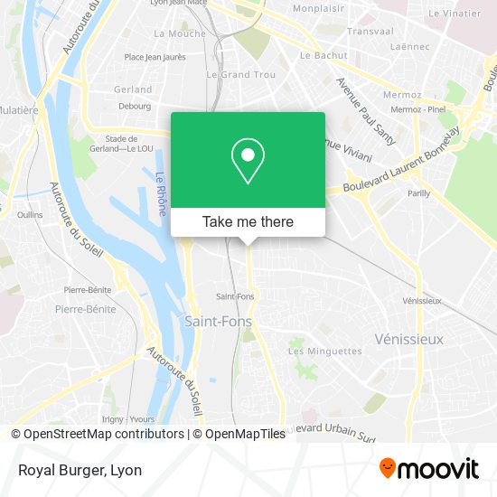 Royal Burger map