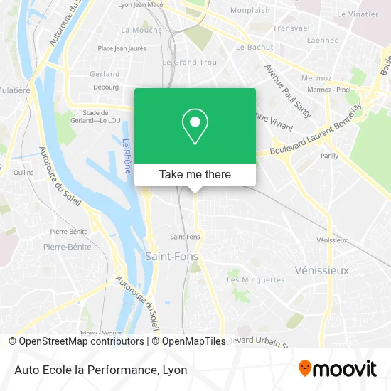 Auto Ecole la Performance map