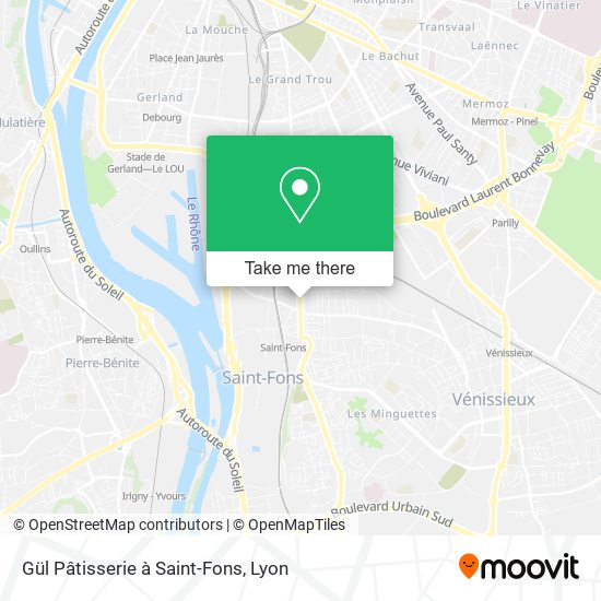 Gül Pâtisserie à Saint-Fons map