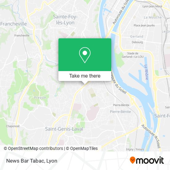 News Bar Tabac map