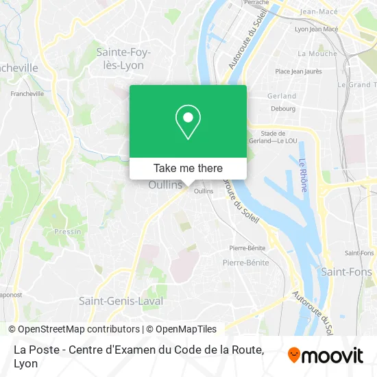 La Poste - Centre d'Examen du Code de la Route map