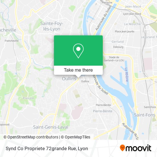 Synd Co Propriete 72grande Rue map