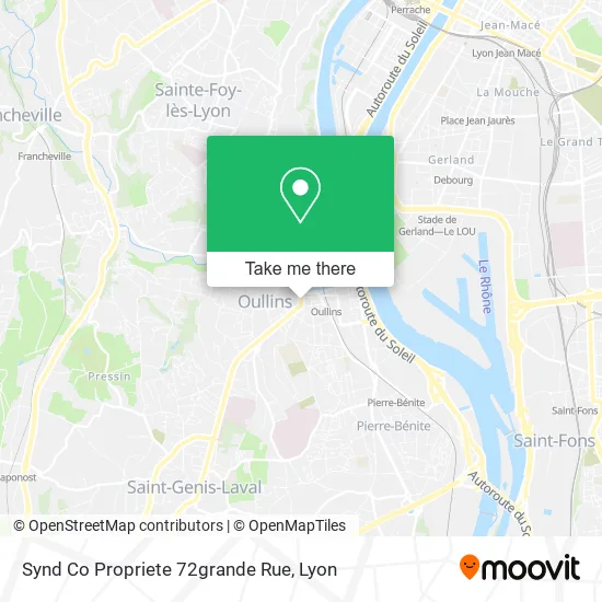 Synd Co Propriete 72grande Rue map