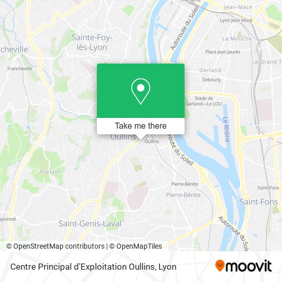 Centre Principal d'Exploitation Oullins map