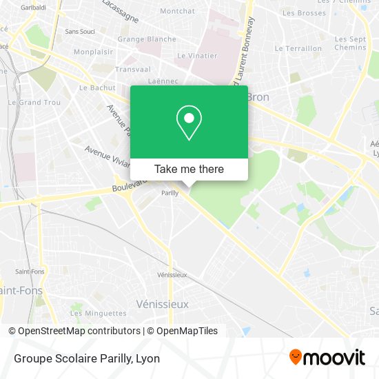 Groupe Scolaire Parilly map