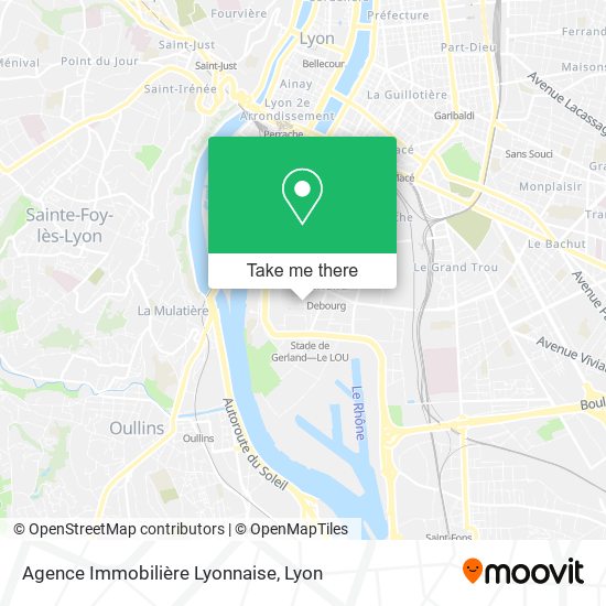 Agence Immobilière Lyonnaise map