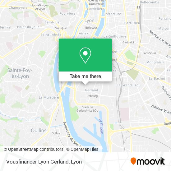 Vousfinancer Lyon Gerland map