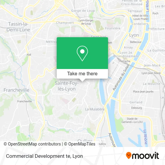 Commercial Development te map