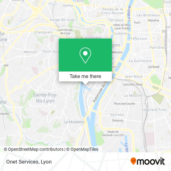 Onet Services map