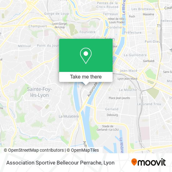 Association Sportive Bellecour Perrache map