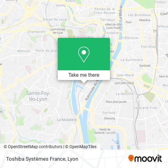 Toshiba Systèmes France map