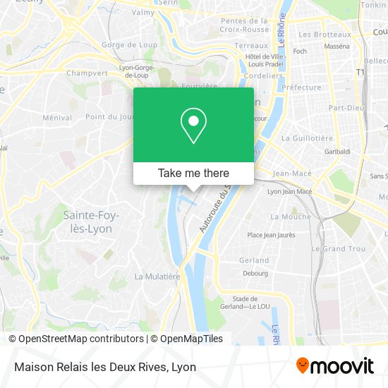 Maison Relais les Deux Rives map