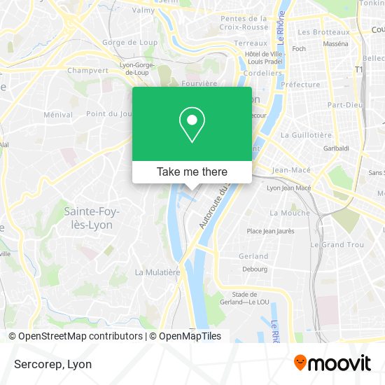 Sercorep map