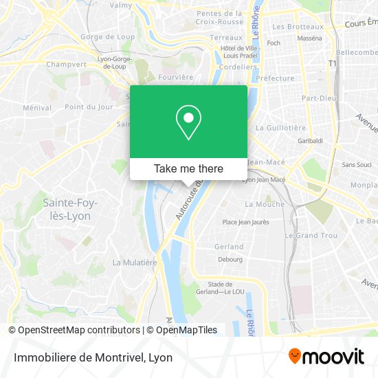 Immobiliere de Montrivel map