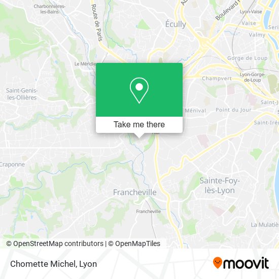 Mapa Chomette Michel