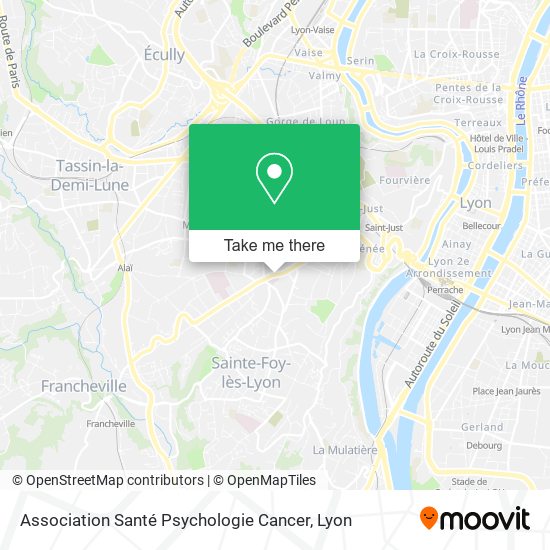 Association Santé Psychologie Cancer map