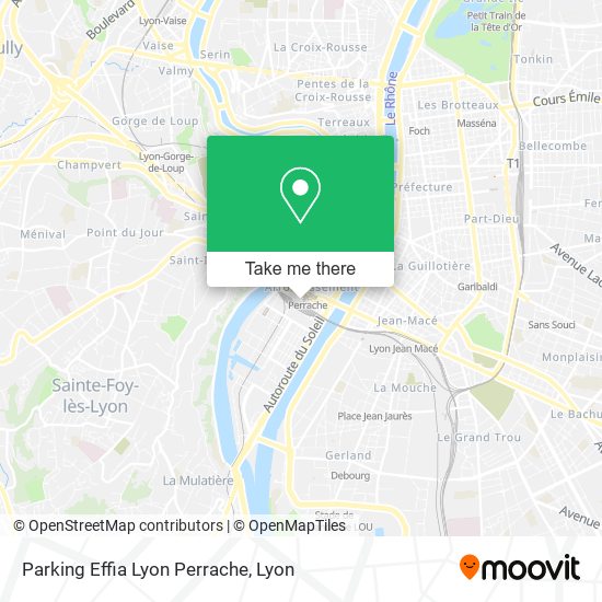 Parking Effia Lyon Perrache map
