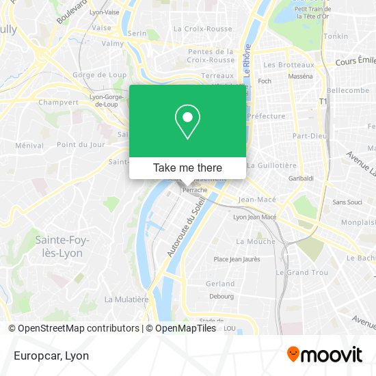 Europcar map