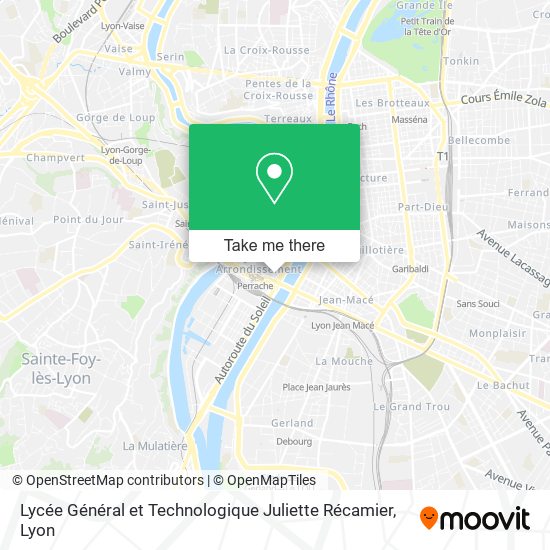 Lycée Général et Technologique Juliette Récamier map