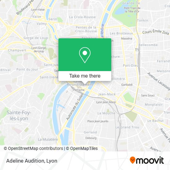 Adeline Audition map