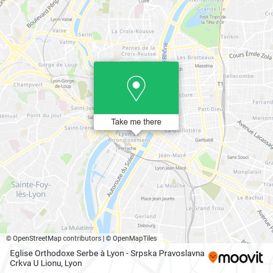 Eglise Orthodoxe Serbe à Lyon - Srpska Pravoslavna Crkva U Lionu map