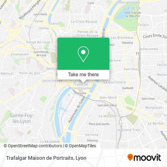Trafalgar Maison de Portraits map