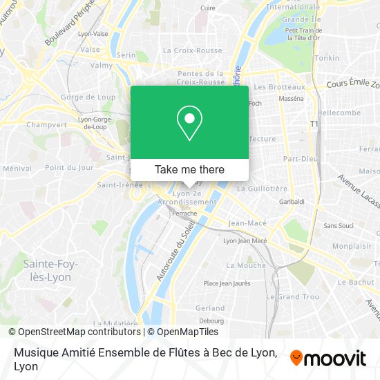 Musique Amitié Ensemble de Flûtes à Bec de Lyon map
