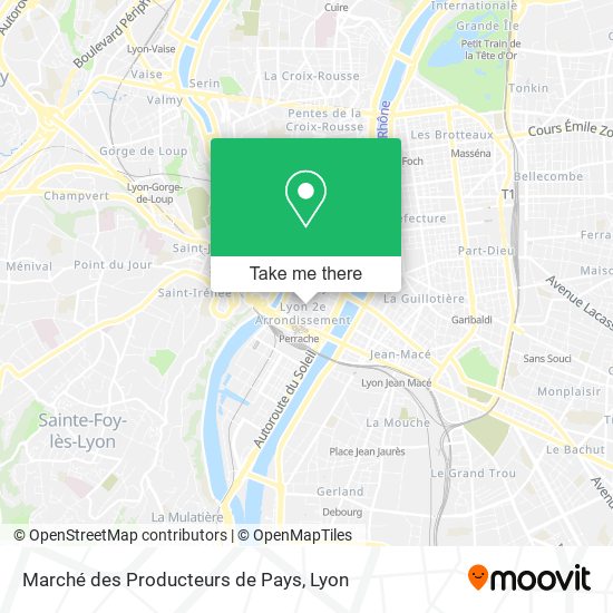 Marché des Producteurs de Pays map