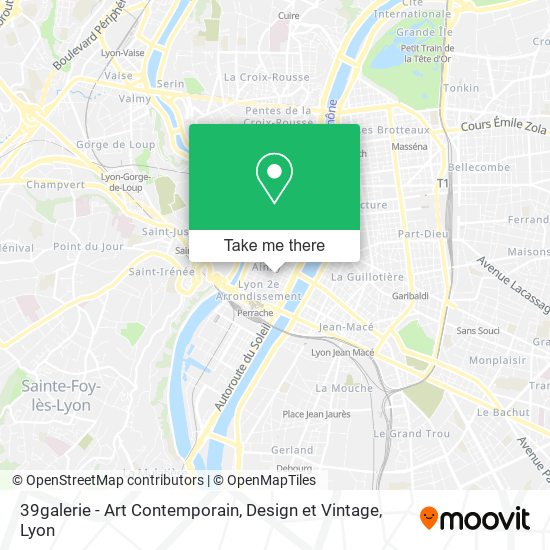 39galerie - Art Contemporain, Design et Vintage map