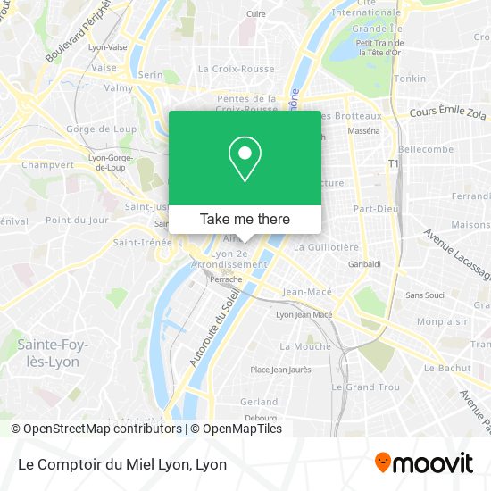 Le Comptoir du Miel Lyon map