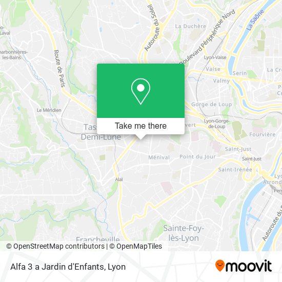 Alfa 3 a Jardin d'Enfants map