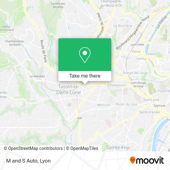 M and S Auto map