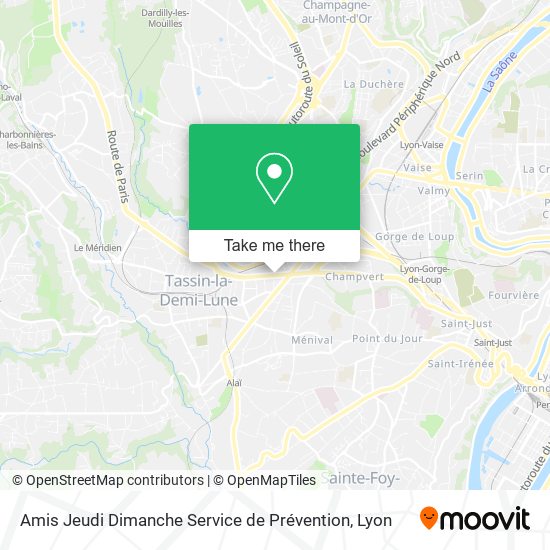 Mapa Amis Jeudi Dimanche Service de Prévention