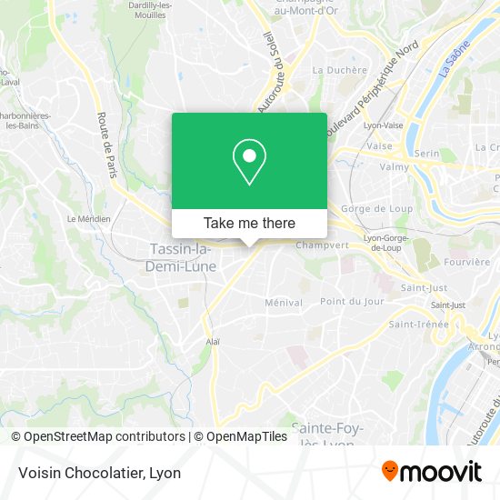 Voisin Chocolatier map