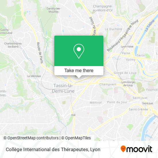 Collège International des Thérapeutes map